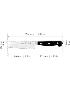 Cuchillo Santoku HENCKELS Classic 12.7 cm acero inoxidable 2