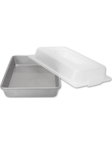 Sartén Rectangular Antiadherente USA Pan 23x33 cm con Tapa