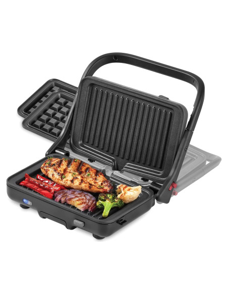Sistema de Grill y Waffle DASH Flex Press - Placas Removibles Sistema de Grill y Waffle DASH Flex Press - Placas Removibles