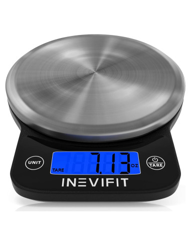 Báscula de Cocina Digital INEVIFIT 6 kg Acero Inoxidable