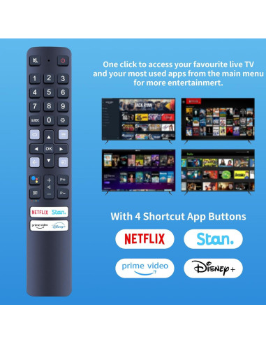 Control Remoto de Voz Oumeite RC901V FAR1 para TCL Smart TV