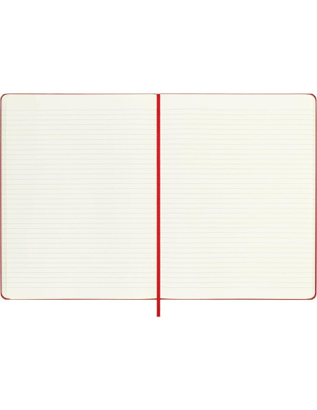 Cuaderno Moleskine Clásico XL Tapa Dura Rayado Rojo 192 Páginas Cuaderno Moleskine Clásico XL Tapa Dura Rayado Rojo 192 Páginas