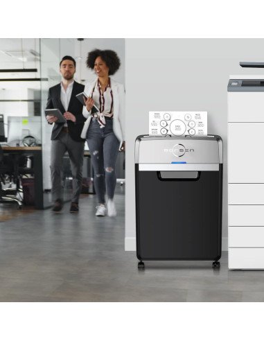 Trituradora de Papel BONSEN S3105 Corte Cruzado 24 Hojas 40 Min