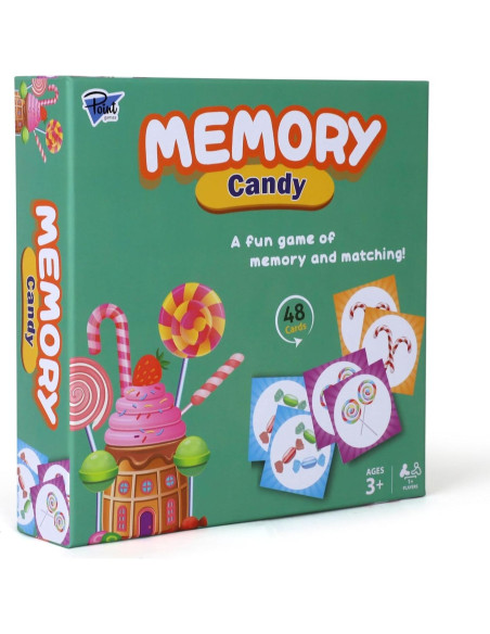 Juego de Memoria Point Games para Niños - 48 Cartas Didácticas Juego de Memoria Point Games para Niños - 48 Cartas Didácticas