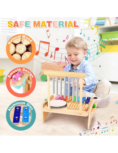 Juego de Batería Musical Mduvoz para Niños 3-7 Años