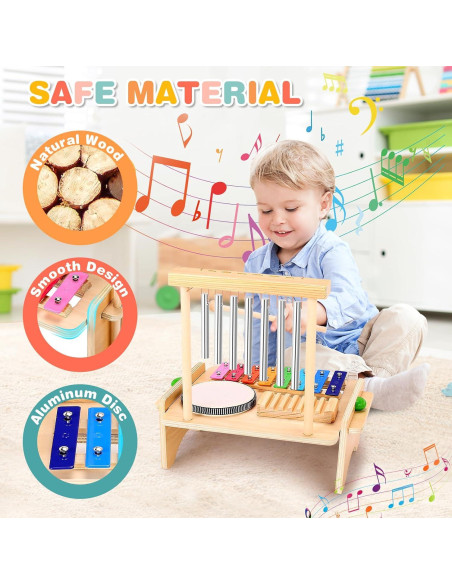 Juego de Batería Musical Mduvoz para Niños 3-7 Años Juego de Batería Musical Mduvoz para Niños 3-7 Años