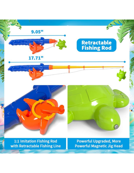 Juego de Pesca Magnética Doloowee para Niños 3-6 Años Juego de Pesca Magnética Doloowee para Niños 3-6 Años