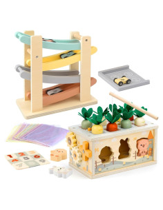 Juego Montessori de Madera Joyreal 8 en 1 para Niños 1-3 Años