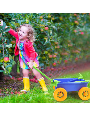 Juego de Jardinería deAO con Carretilla y 10 Accesorios
