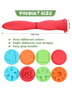 Set de 8 Sellos Geométricos Aoriher para Manualidades 2+ 2