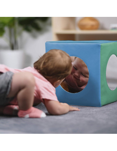 Cubo Espejo Sensorial ECR4Kids 30.48cm para Bebés