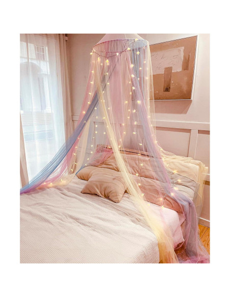 Dosel de Mosquito Comtelek Arcoíris para Cama Niña 250 cm Dosel de Mosquito Comtelek Arcoíris para Cama Niña 250 cm