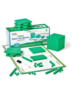 Juego de Bloques de Base 10 hand2mind - 133 Piezas de Plástico