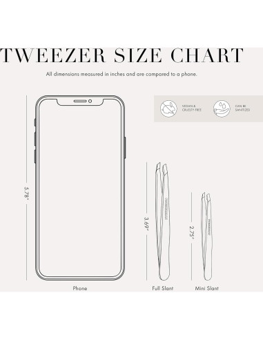 Pinzas de Viaje Mini Slant Tweezerman para Cejas Lila