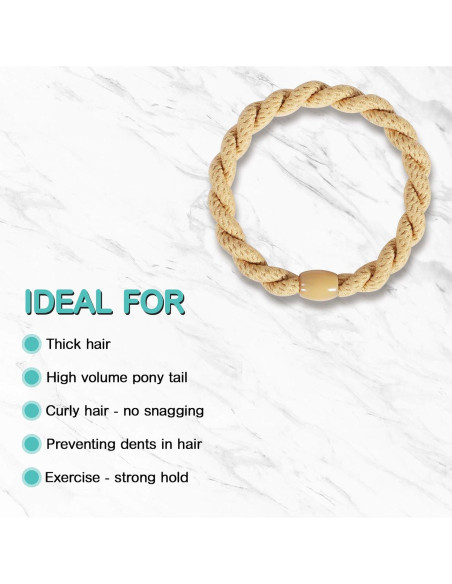 12 Gomas de Pelo Elásticas COZEASY Multicolor para Niñas y Mujeres 12 Gomas de Pelo Elásticas COZEASY Multicolor para Niñas y Mujeres