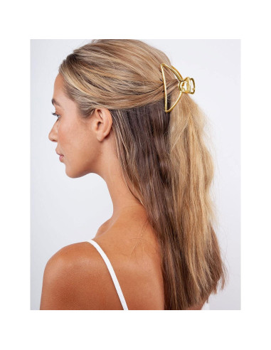 Paquete de 4 Clips de Pelo Dorados SYGY para Cabello Grueso