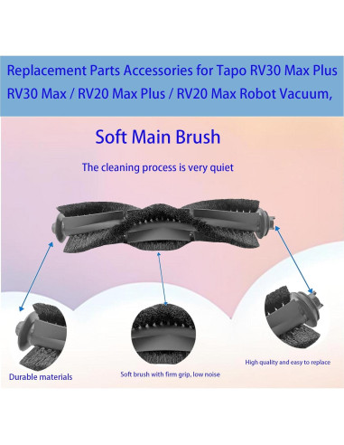 Kit de Repuestos para Aspiradora Robot Tapo RV30 Max Plus - 9 Piezas