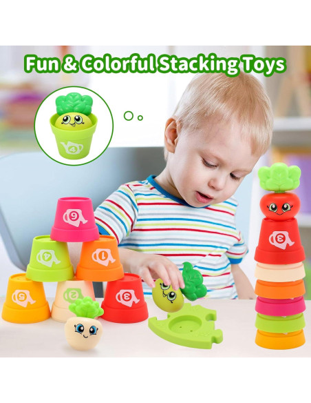 Juguetes Montessori MOONTOY 18 Piezas para Bebés 1-3 Años Juguetes Montessori MOONTOY 18 Piezas para Bebés 1-3 Años