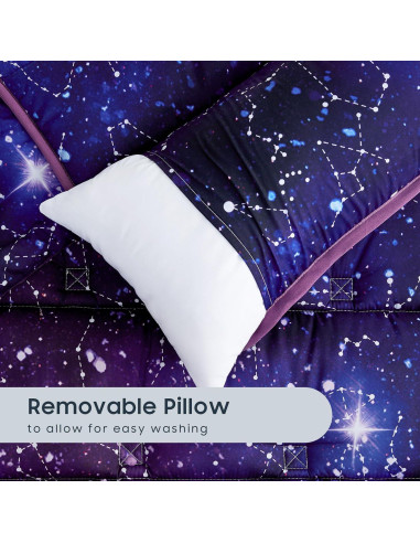 Esterilla de Siesta Despertar En Nube - Galaxia Púrpura 135x53cm