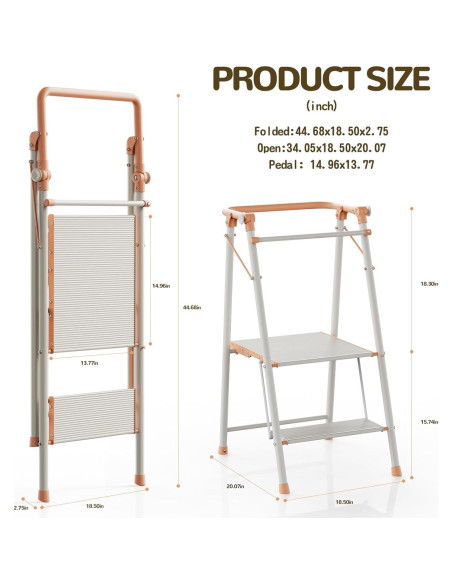 Torre Plegable UNICOO para Niños y Adultos - Escalera 2 Pasos Torre Plegable UNICOO para Niños y Adultos - Escalera 2 Pasos