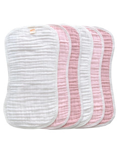 Paños de Eructo MUKIN para Bebés 6 Piezas Ultra Suaves 50x25 cm
