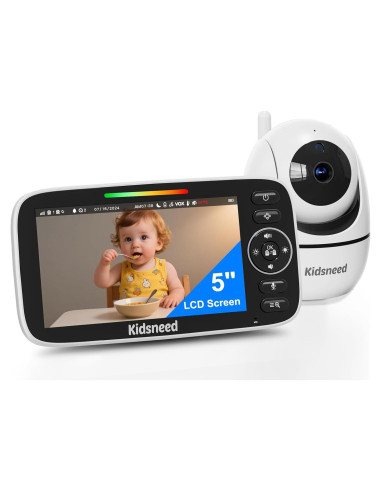 Monitor de Bebé Kidsneed SM530 con Cámara 720P y Audio