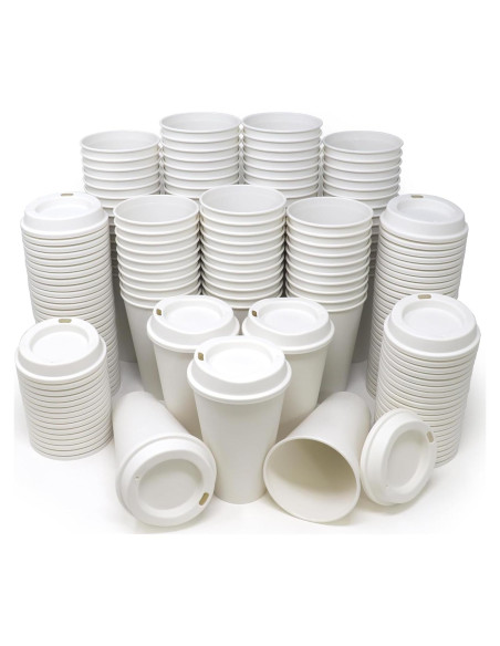Tazas de café reutilizables 200 Pk Rolling Sands blancas Tazas de café reutilizables 200 Pk Rolling Sands blancas
