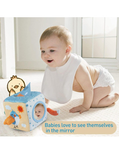 Caja de Pañuelos Sensory Twefex para Bebés 6-12 Meses