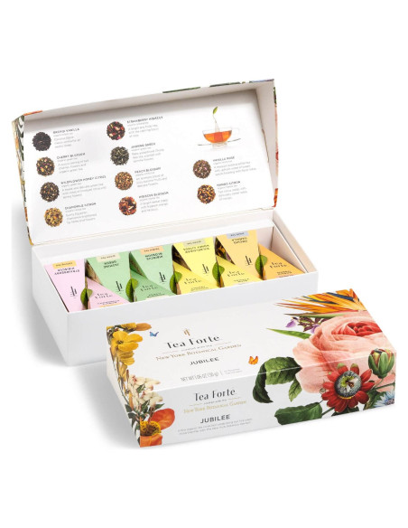 Caja de Regalo de Té Orgánico Tea Forte Jubilee - 10 Infusores Caja de Regalo de Té Orgánico Tea Forte Jubilee - 10 Infusores