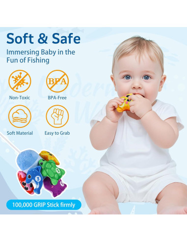 Juguete Montessori de Pesca JOSEN para Niños 1-3 Años