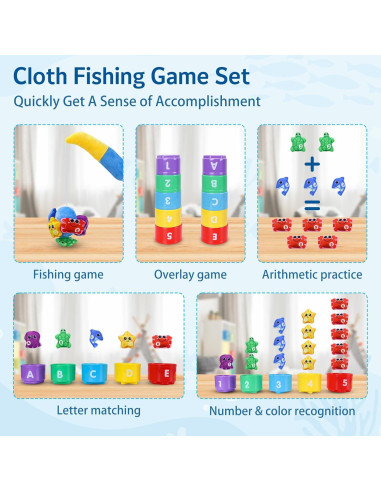 Juguete Montessori de Pesca JOSEN para Niños 1-3 Años