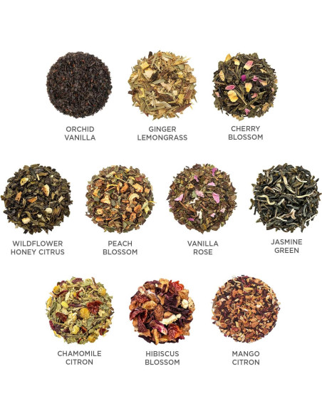 Caja de Regalo de Té Orgánico Tea Forte Jubilee - 10 Infusores Caja de Regalo de Té Orgánico Tea Forte Jubilee - 10 Infusores