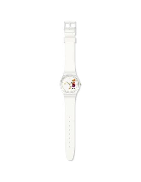 Reloj Swatch Gent Unisex 34mm Cuarzo Blanco Impermeable Reloj Swatch Gent Unisex 34mm Cuarzo Blanco Impermeable