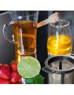 Canasta de Infusión Reutilizable Finum Acero Inoxidable Negra 2