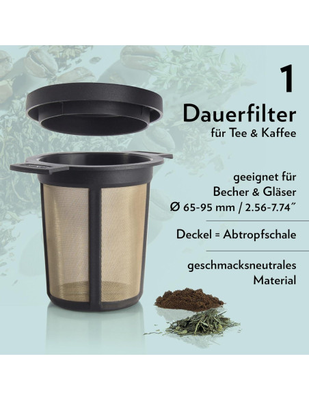 Canasta de Infusión Reutilizable Finum Acero Inoxidable Negra Canasta de Infusión Reutilizable Finum Acero Inoxidable Negra