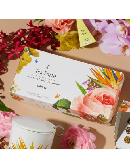 Caja de Regalo de Té Orgánico Tea Forte Jubilee - 10 Infusores Caja de Regalo de Té Orgánico Tea Forte Jubilee - 10 Infusores