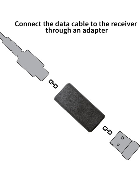 Adaptador Type-C a USB NoirVogel para Logitech G502X y G915X Adaptador Type-C a USB NoirVogel para Logitech G502X y G915X