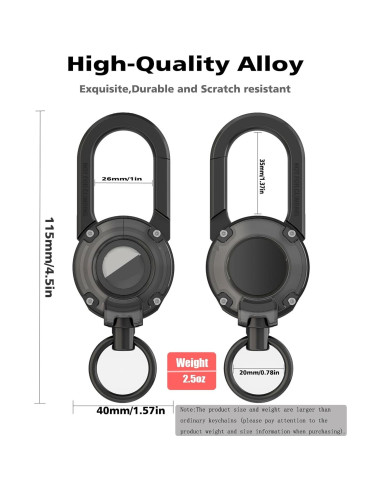 Llave de Carabineros OYILON para Coche con Soporte AirTag