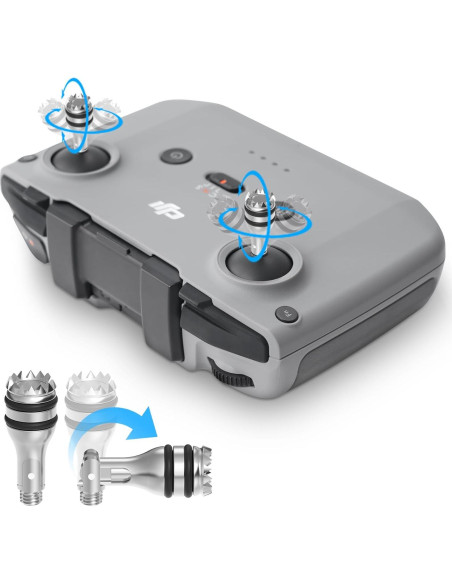 Controlador Plegable Joystick RCstyle para Drones DJI - 2 Piezas Plata Controlador Plegable Joystick RCstyle para Drones DJI - 2 Piezas Plata