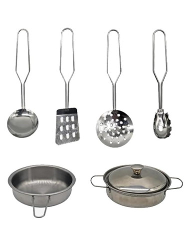 Cocina de Juego de Madera Touch Us con Luces y Sonidos 6 Piezas