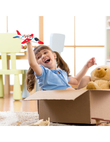 Kit de Aviones de Madera Fennoral - 12 Piezas DIY para Niños Kit de Aviones de Madera Fennoral - 12 Piezas DIY para Niños