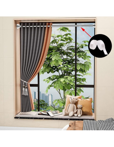 Cinta Deslizante para Cortinas Wzttdm 1.5 cm x 3 m Transparente