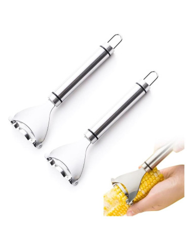 Pelador de Maíz Kytasryl 2 Pcs Acero Inoxidable Fácil Limpieza