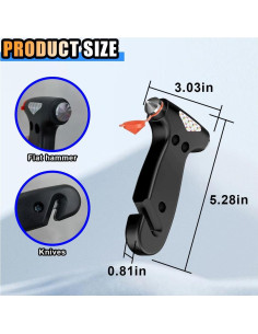 Martillo de Seguridad KITUREK 2pcs para Automóvil - Escape Emergencia 2