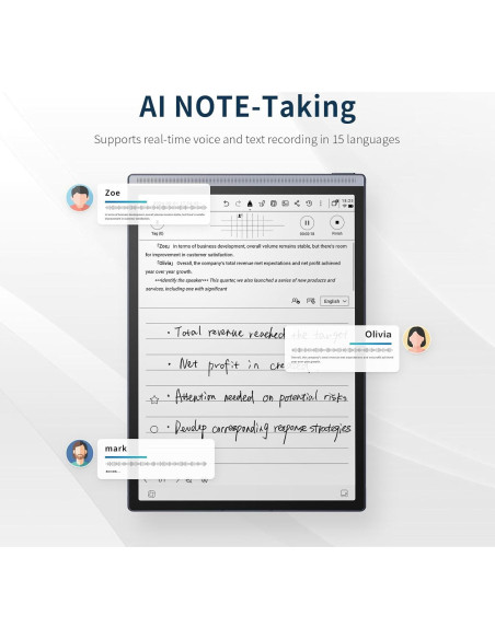 Tableta de Toma de Notas AI iFLYTEK AINOTE Air 2 8.2" E Ink Tableta de Toma de Notas AI iFLYTEK AINOTE Air 2 8.2" E Ink