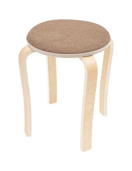 Juego de 8 Taburetes Redondos Apilables ZXTINGSHOP 41.5cm Juego de 8 Taburetes Redondos Apilables ZXTINGSHOP 41.5cm