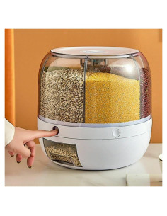 Dispensador de Granos Legoa 6 Rejillas 10 kg con Taza Medidora