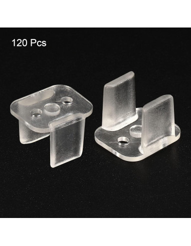 Clips de Montaje LED Translúcidos Boxonly para Tiras de 8mm - Paquete de 120
