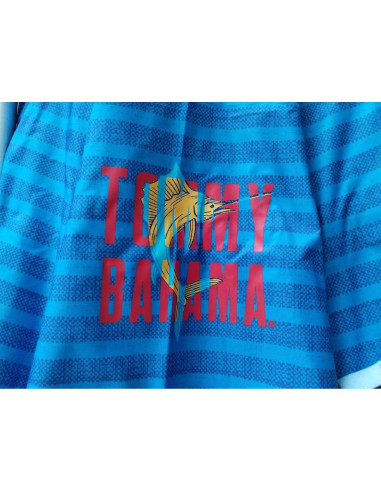 Sombrilla de Playa T0MMY BAHAMA 2.44m con Ventilación y Ancla