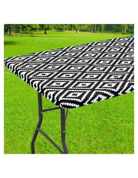 Mantel Rectangular Smiry Negro Impermeable 182.9x76.2 cm Mantel Rectangular Smiry Negro Impermeable 182.9x76.2 cm